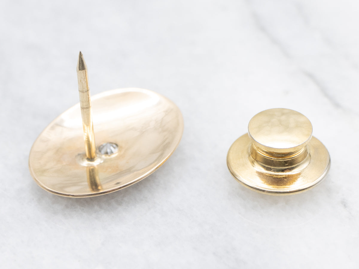 Vintage Old Mine Cut Diamond Tie Tack