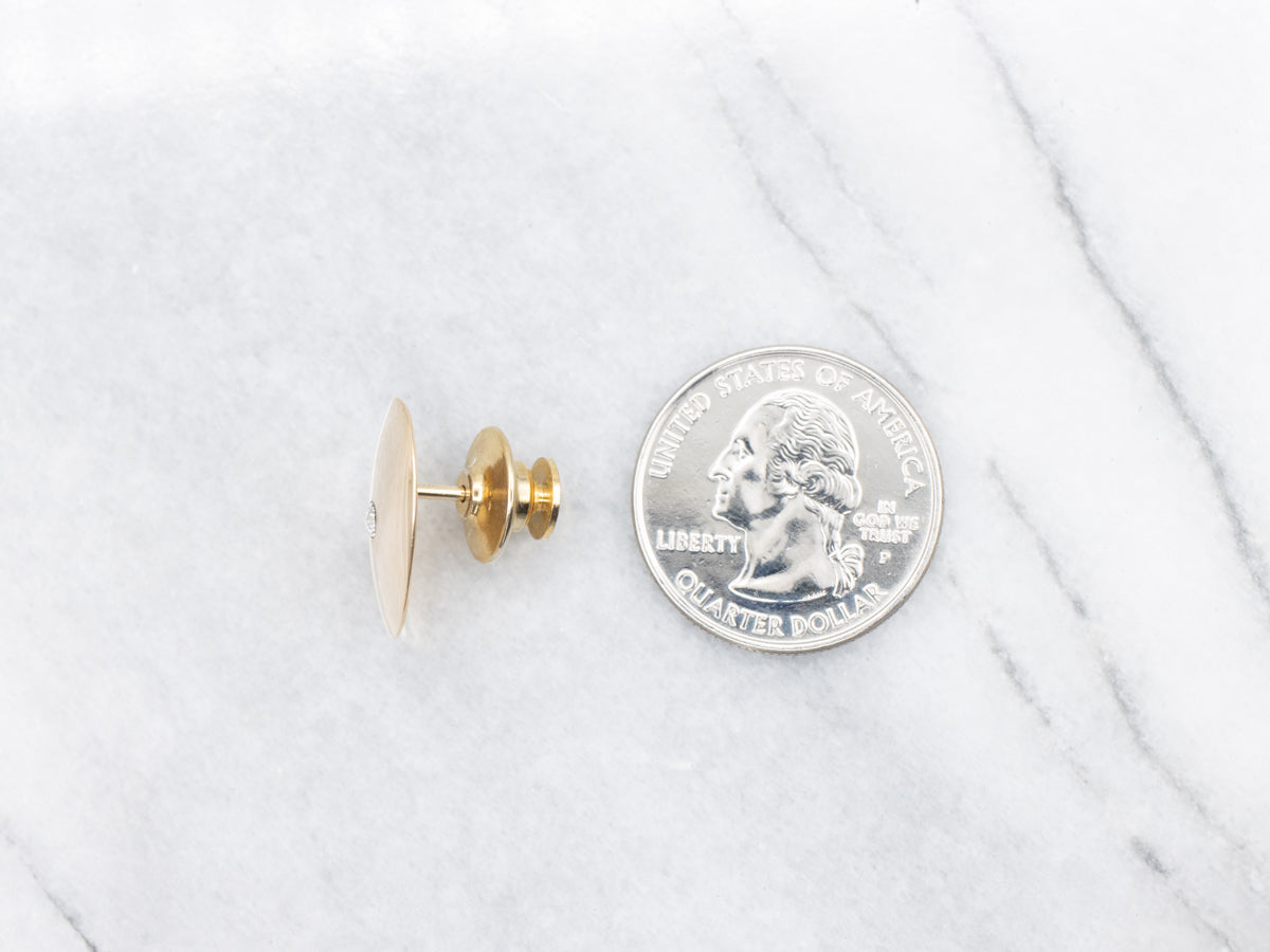 Vintage Old Mine Cut Diamond Tie Tack