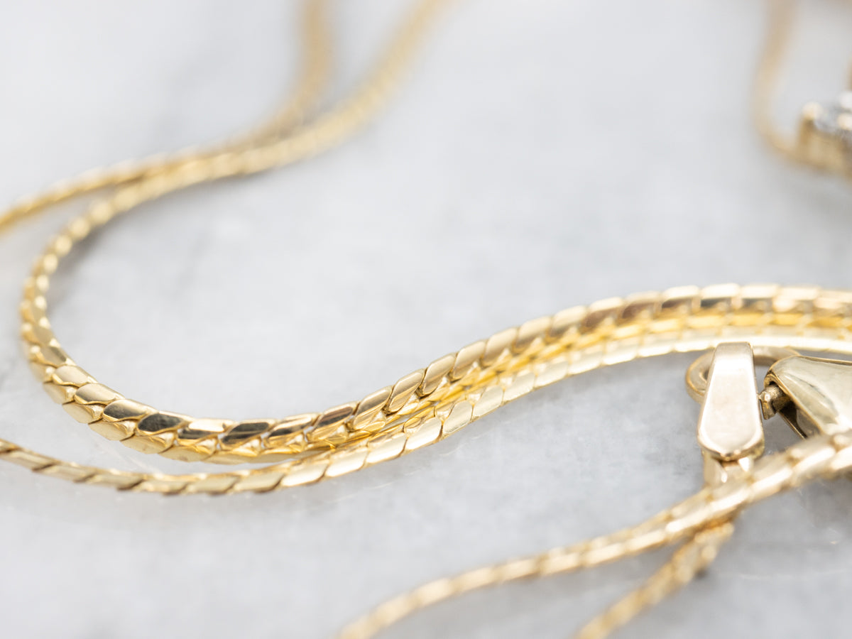 Teardrop Sapphire and Diamond Necklace