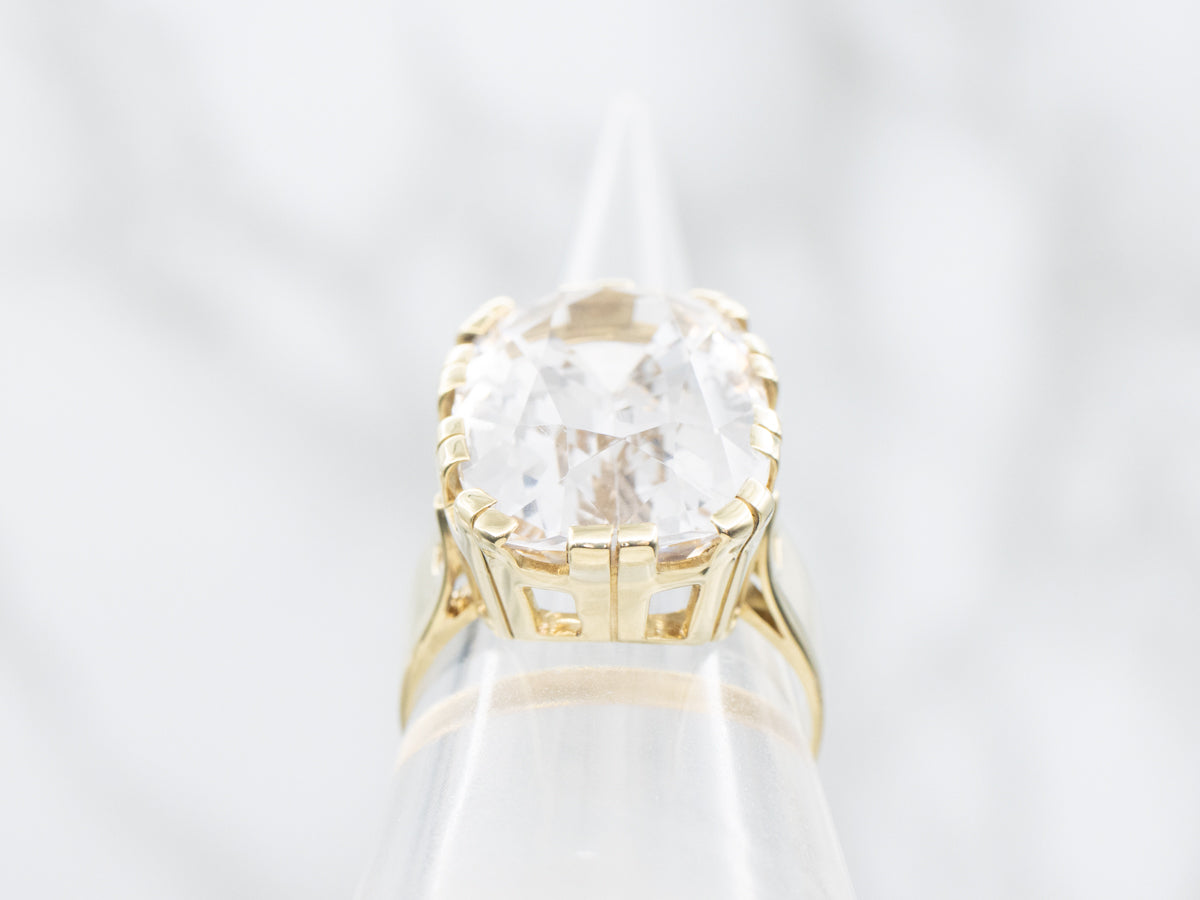 Cushion Cut Danburite Cocktail Ring