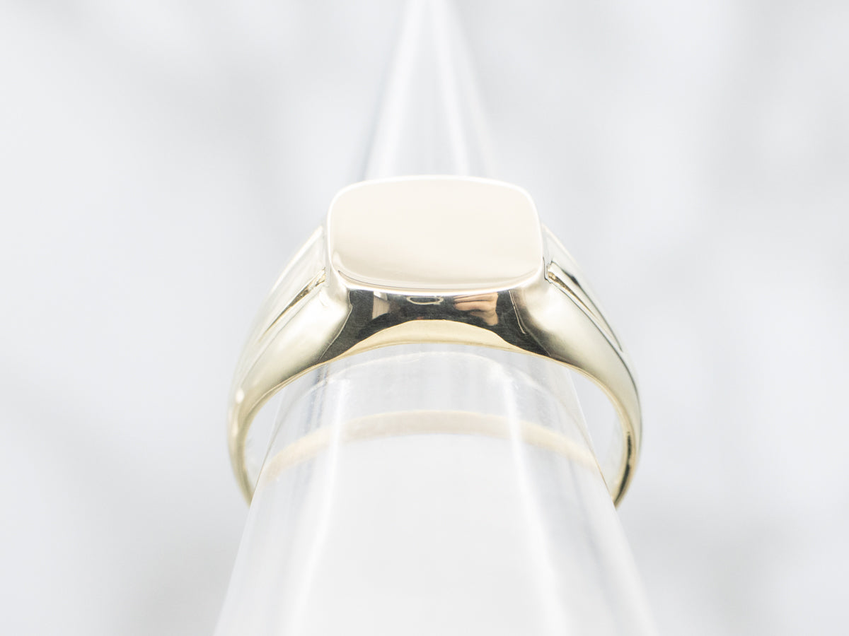 Vintage Rectangle Top Signet Ring
