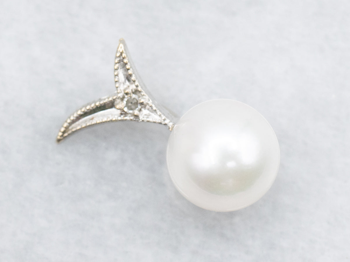 Pearl and Diamond Pendant
