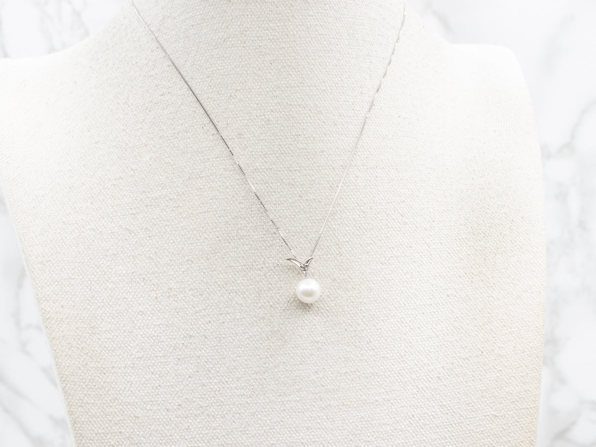 Pearl and Diamond Pendant