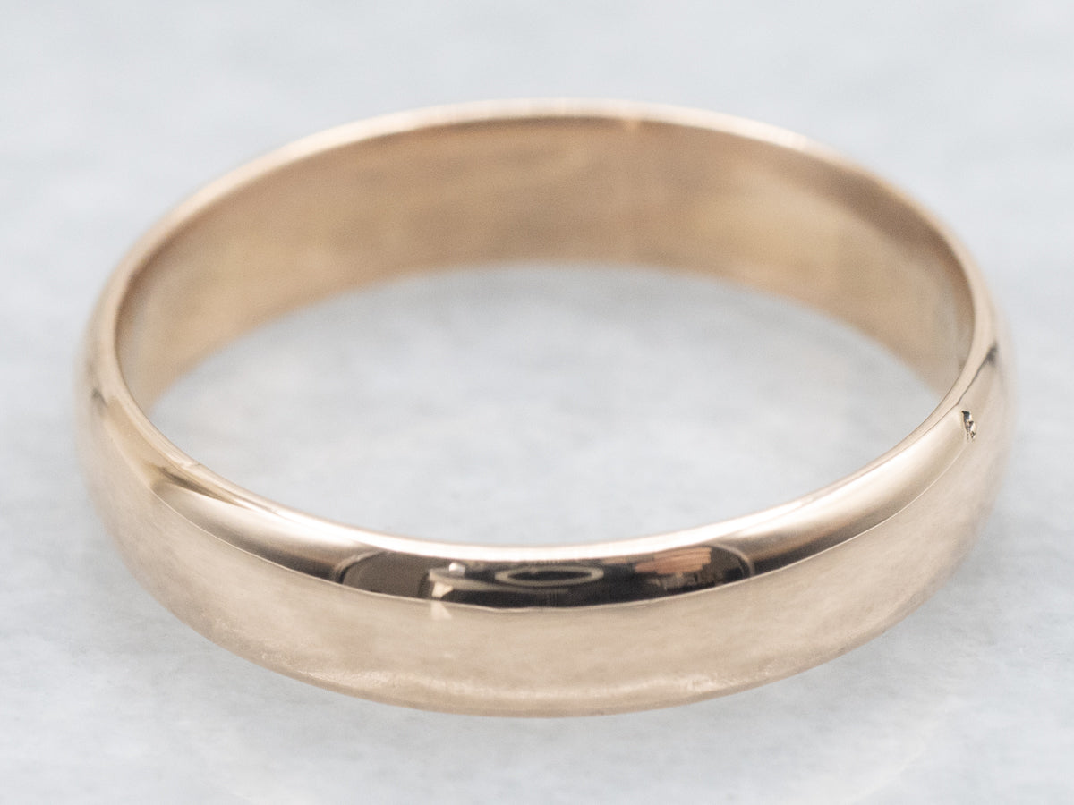 Simple Gold Wedding Band