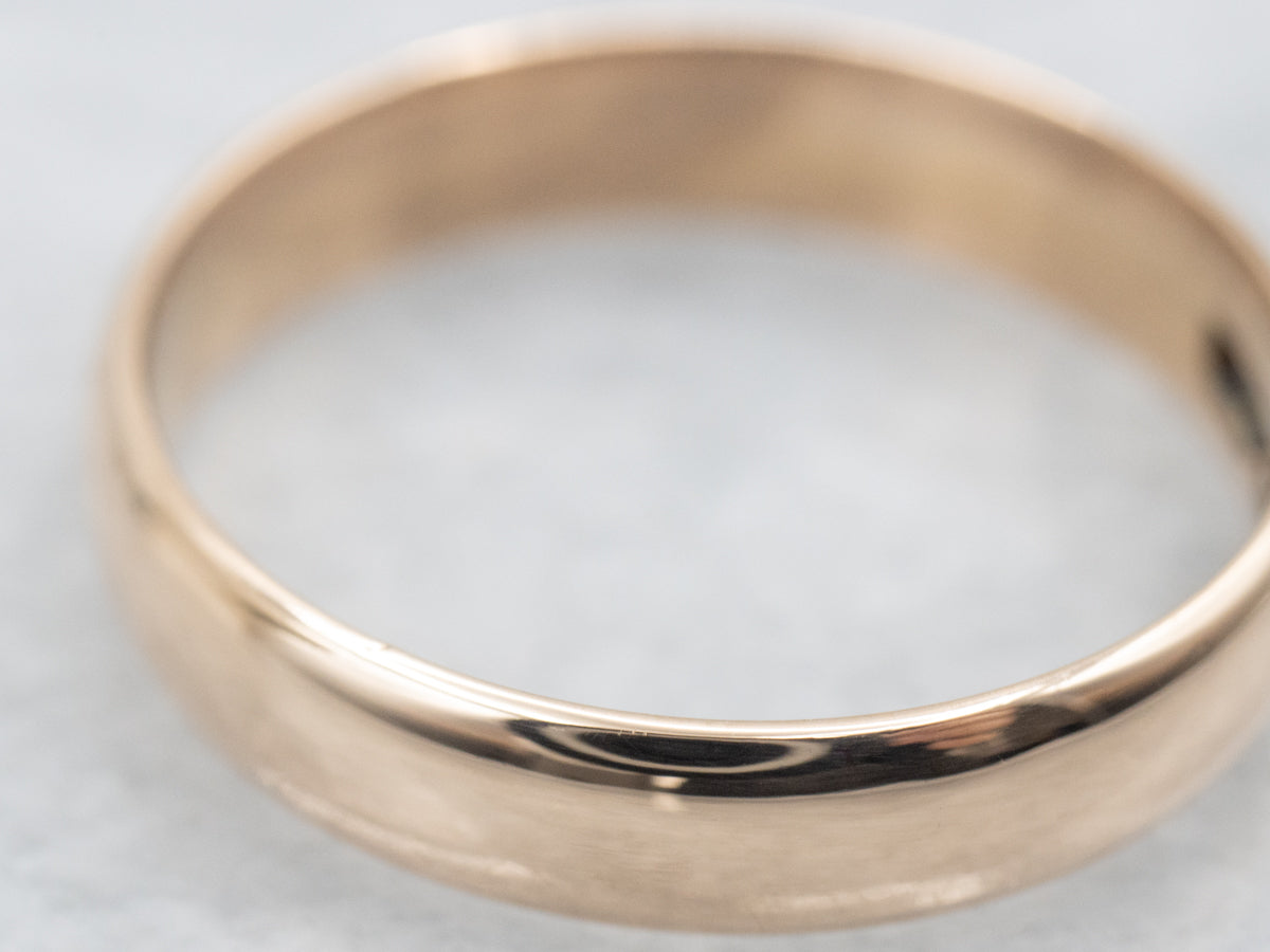 Simple Gold Wedding Band
