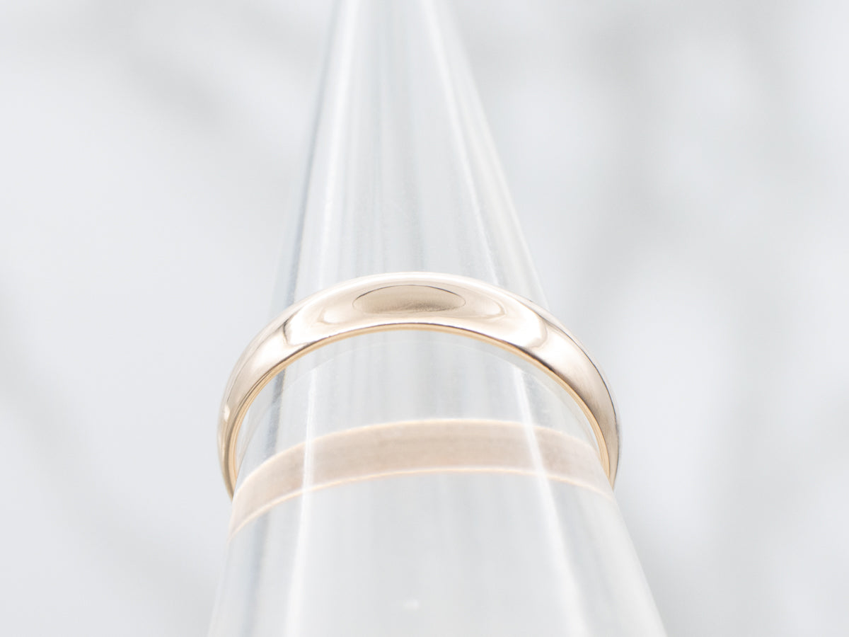Simple Gold Wedding Band