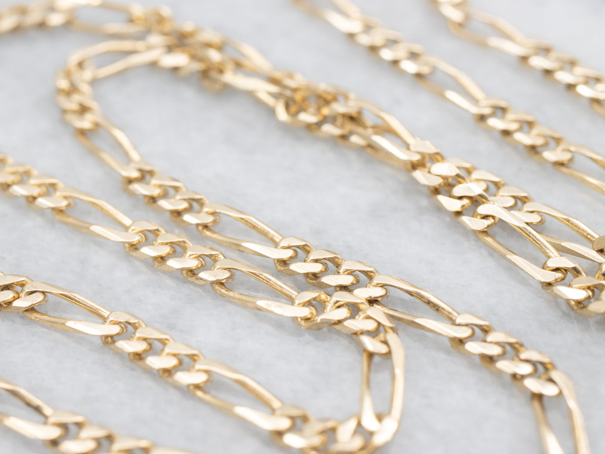 Gold Figaro Chain with Lobster Clasp