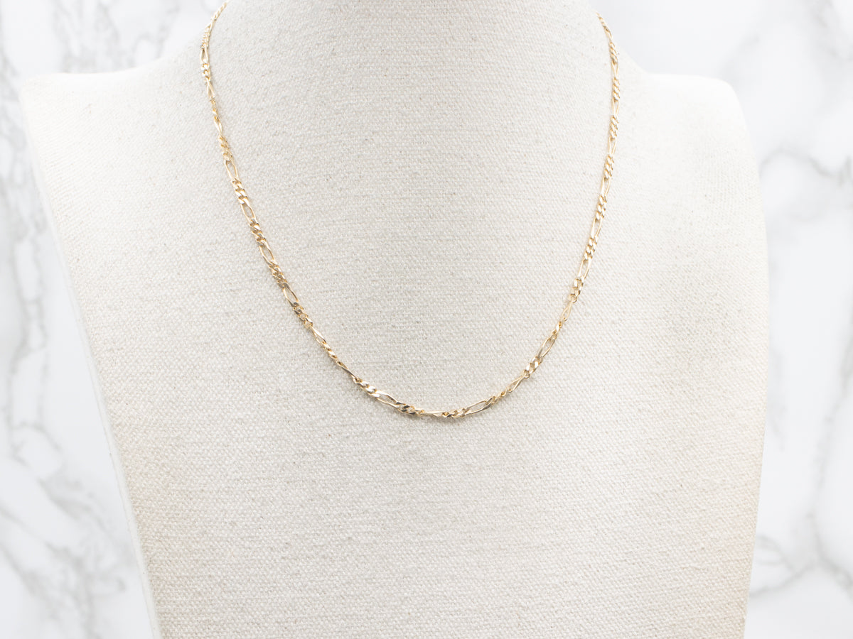 Gold Figaro Chain with Lobster Clasp
