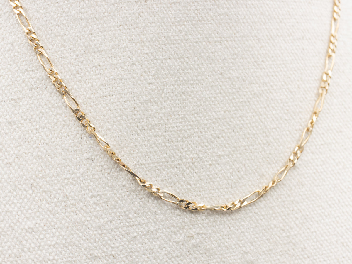 Gold Figaro Chain with Lobster Clasp