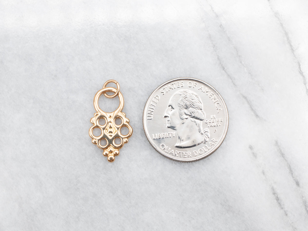 Antique Stick Pin Conversion Pendant