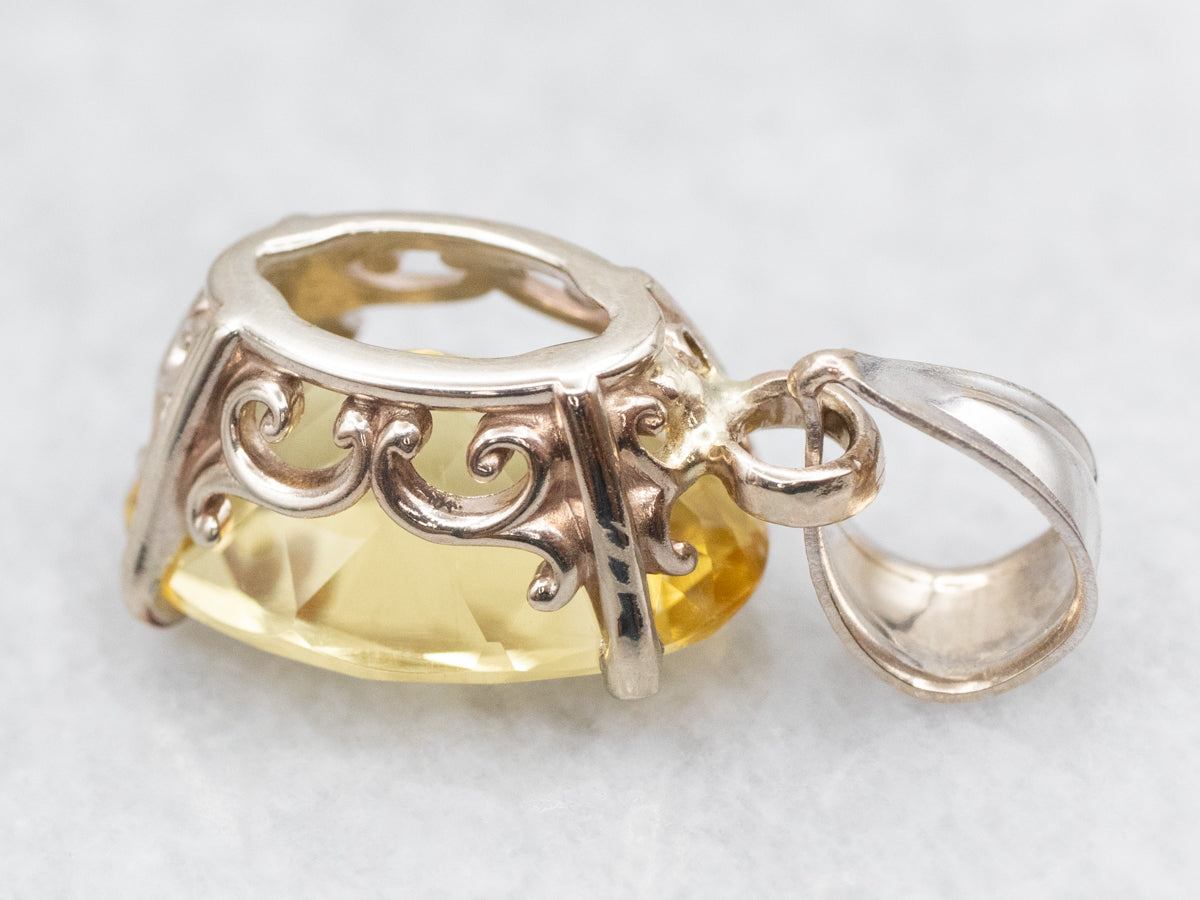 Golden Heliodor Beryl Pendant