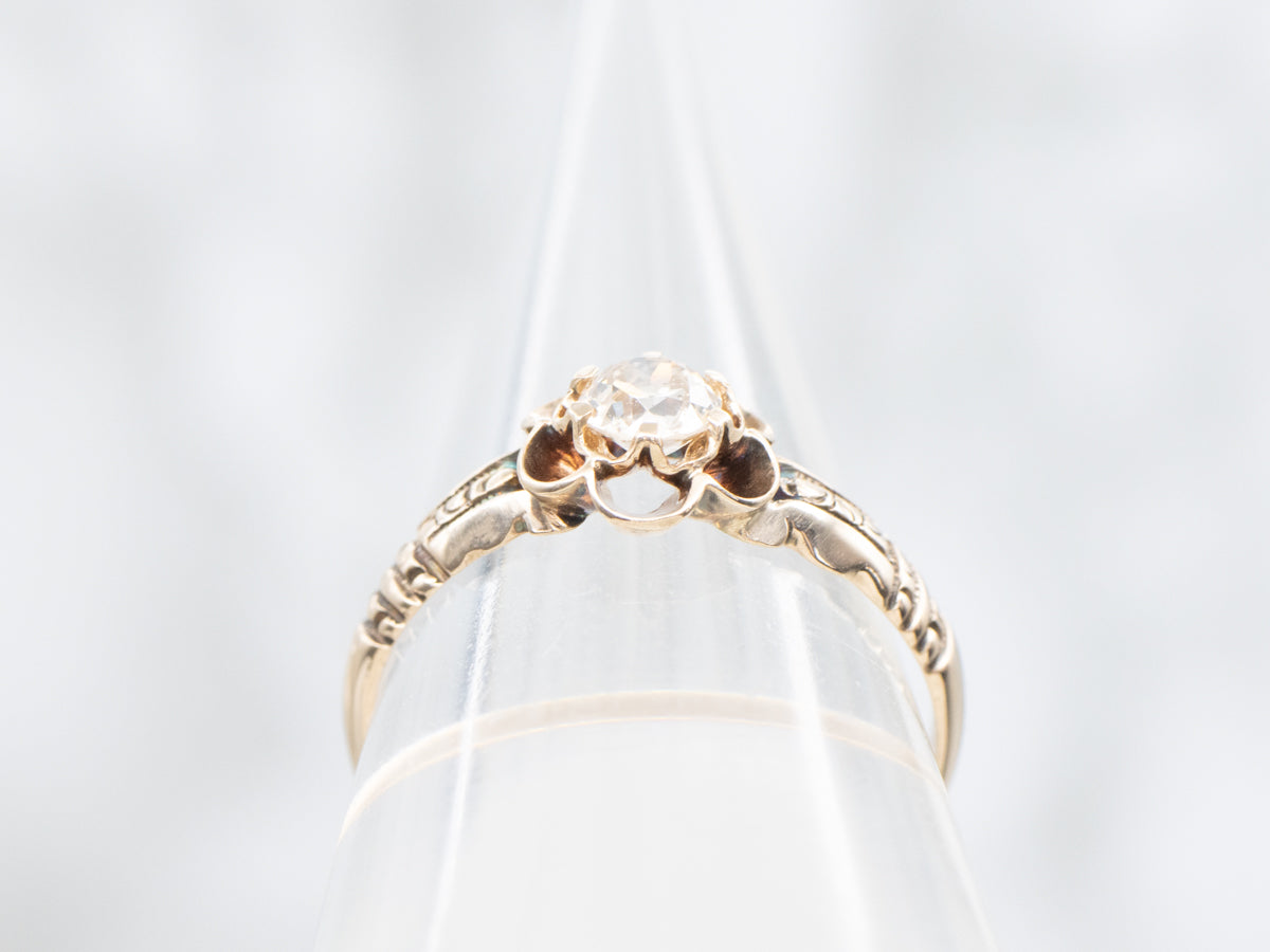 Buttercup Set Diamond Solitaire Engagement Ring