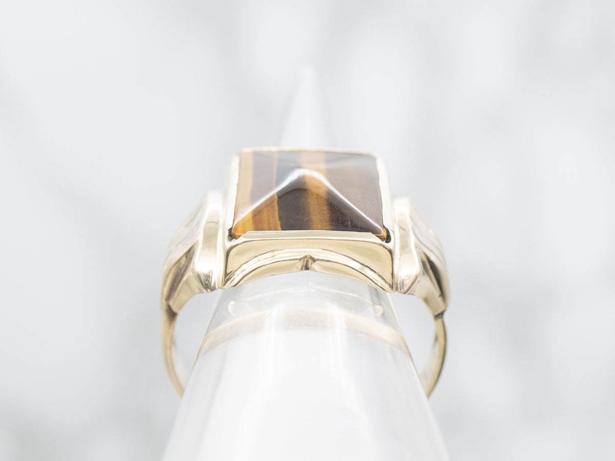 Vintage Tiger's Eye Statement Ring