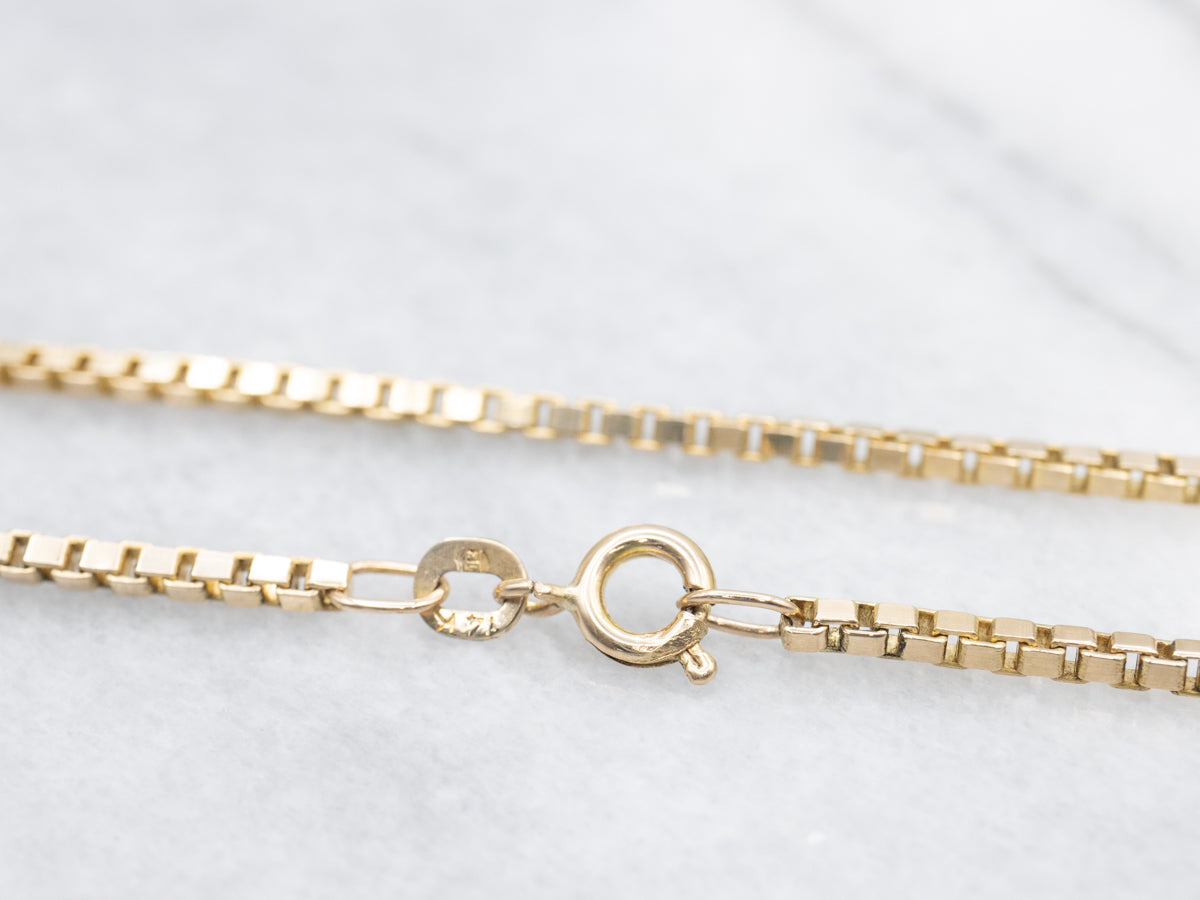 Yellow Gold Heavy Box Chain