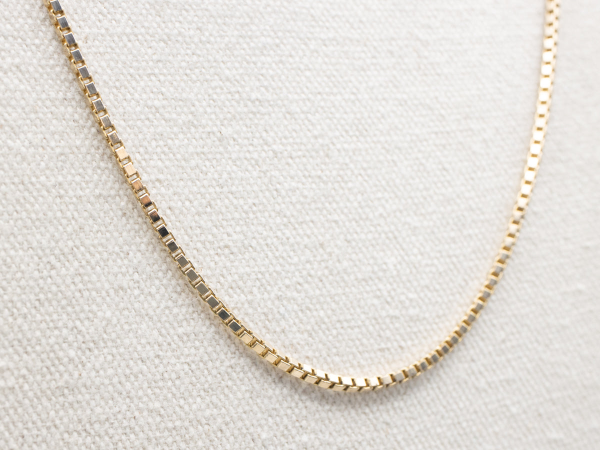 Yellow Gold Heavy Box Chain