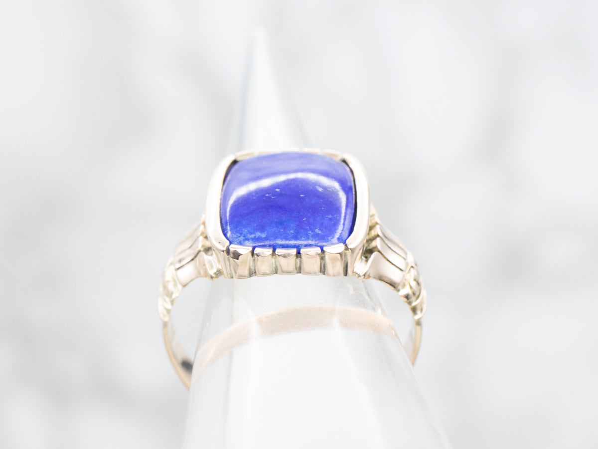 Vintage Gold Men's Lapis Lazuli Ring