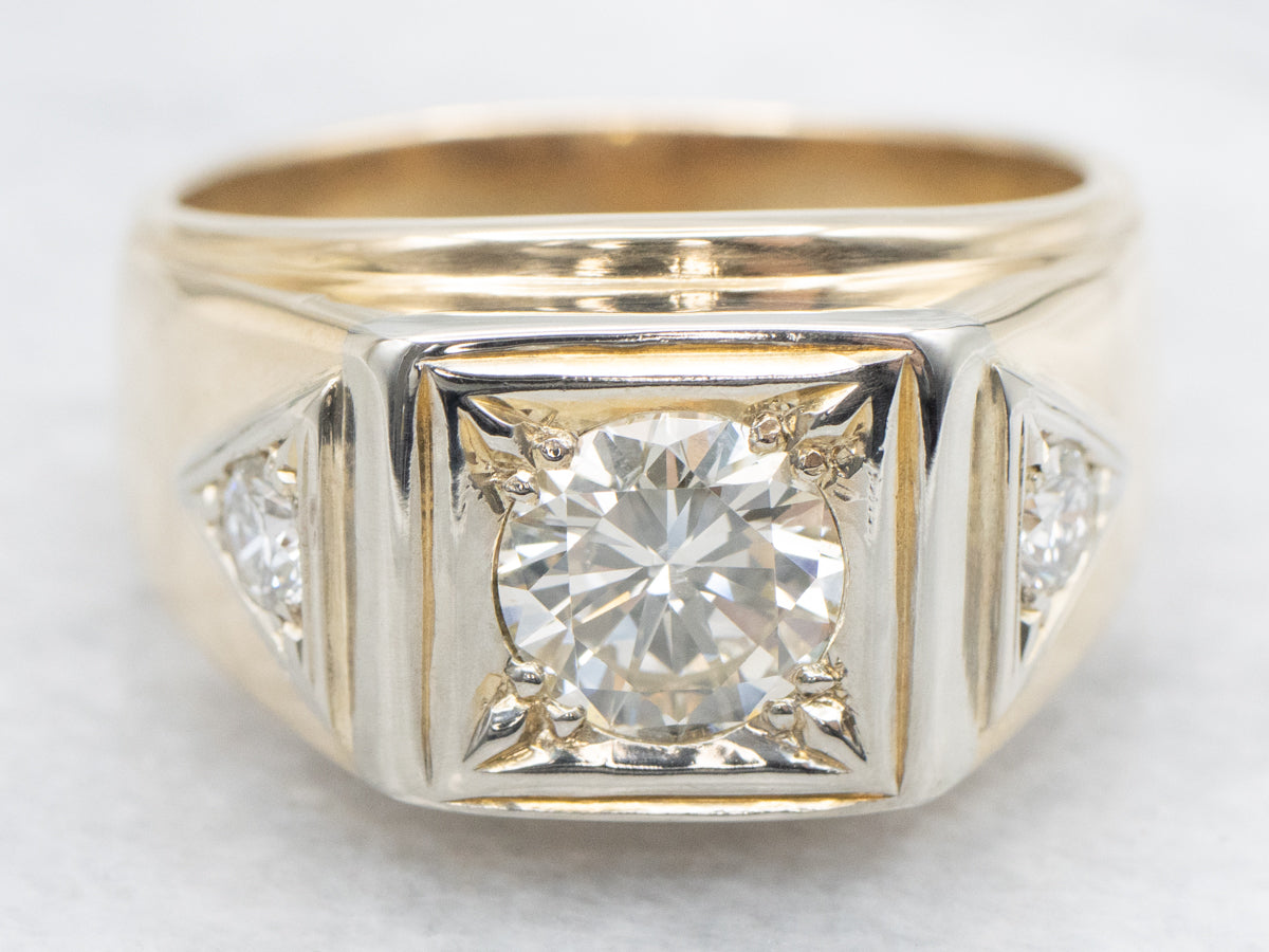 Vintage Diamond Men's Ring