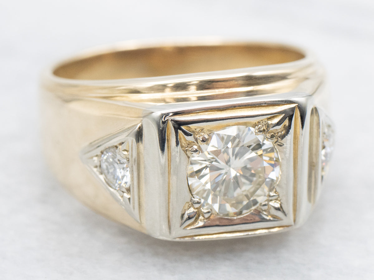 Vintage Diamond Men's Ring