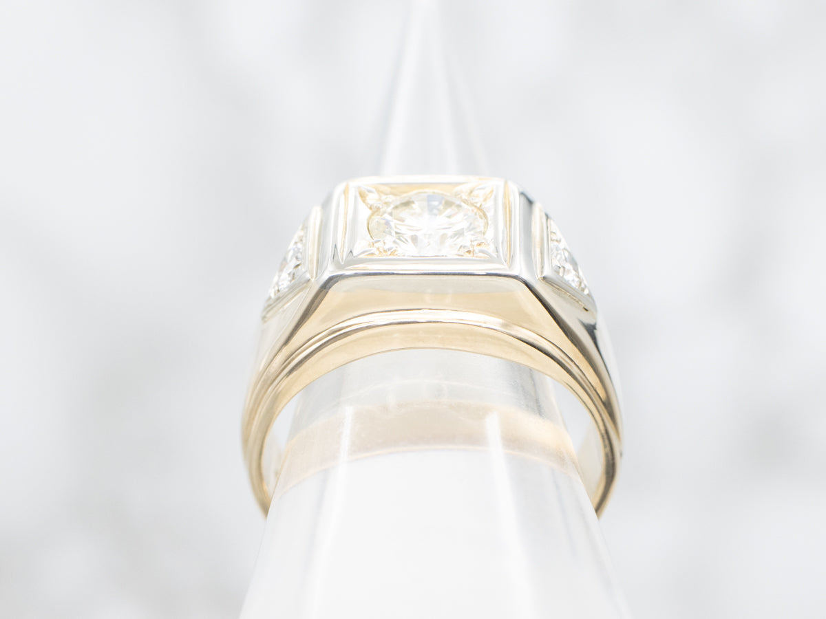 Vintage Diamond Men's Ring