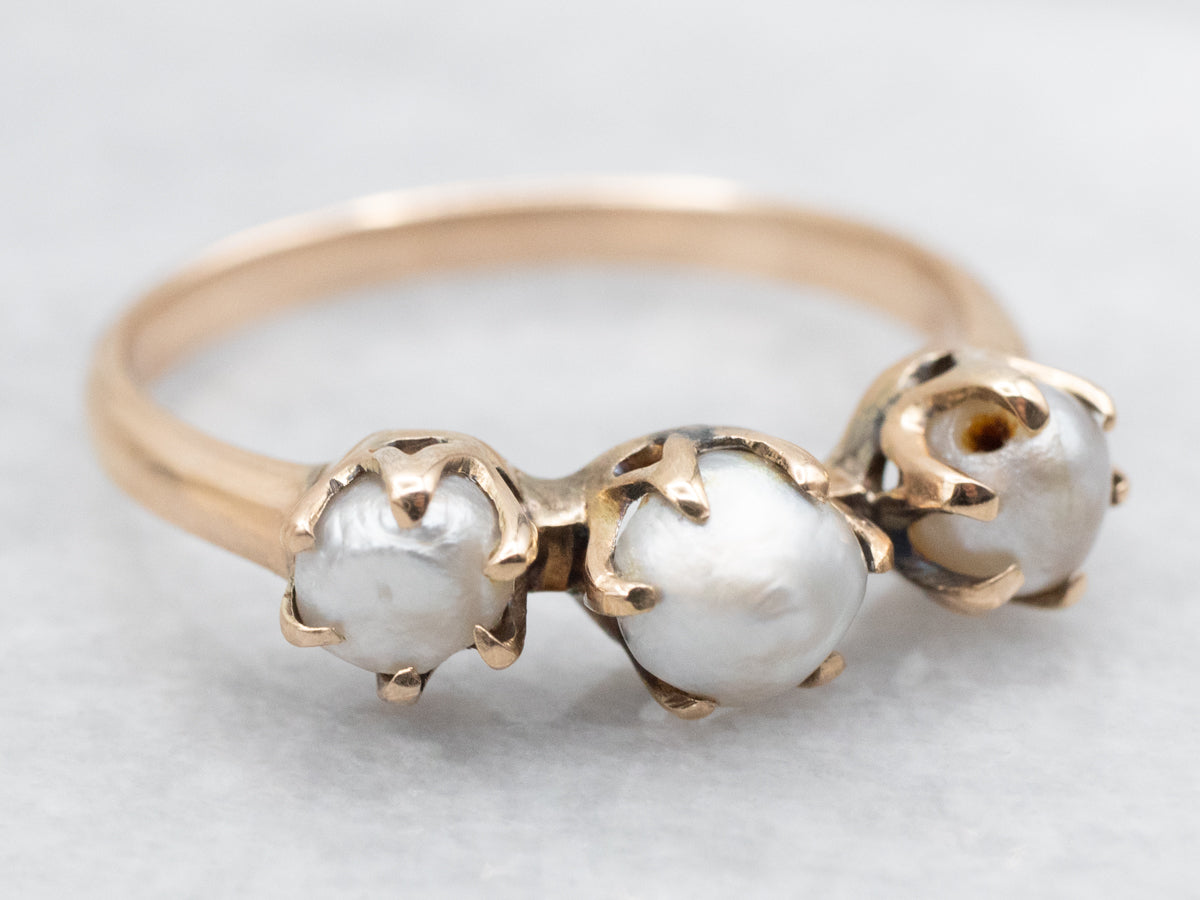 Antique Dove Gray Pearl Band