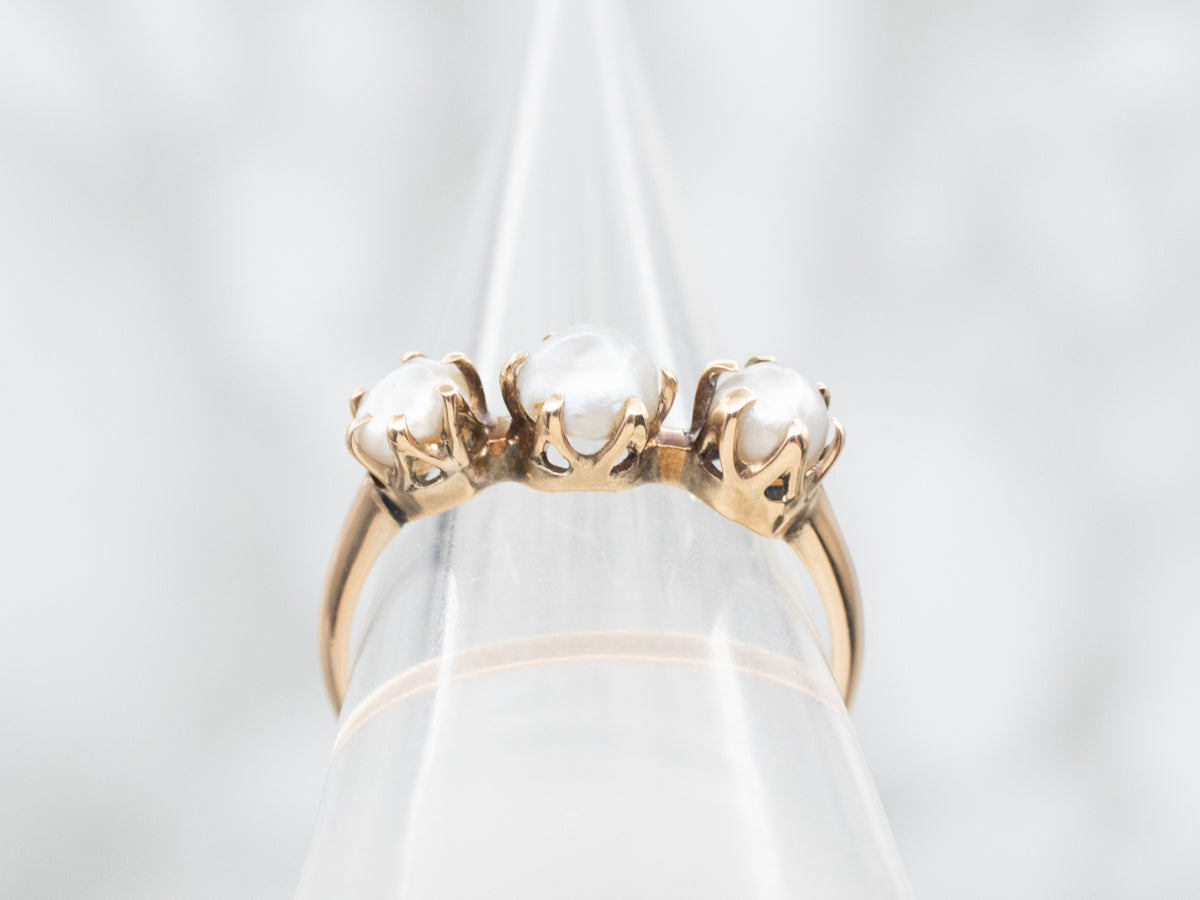 Antique Dove Gray Pearl Band