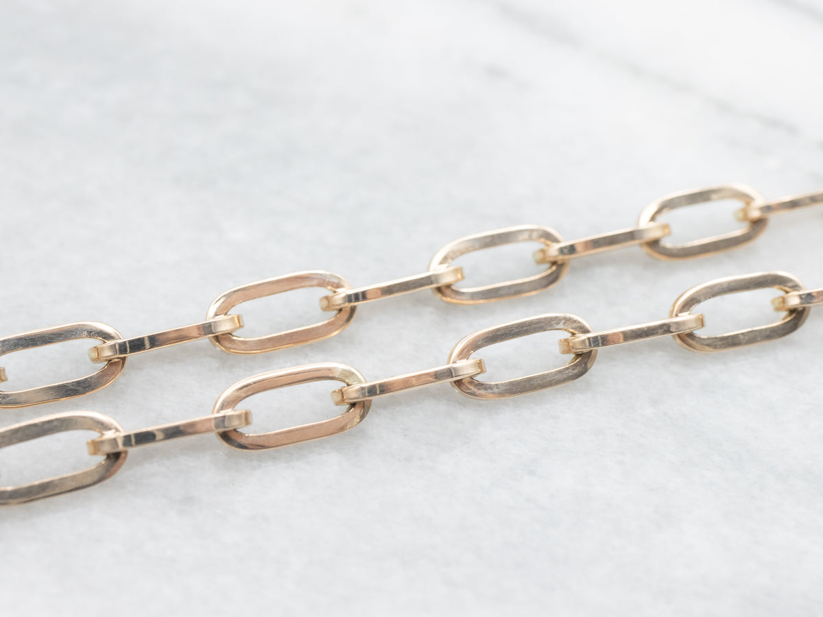 Heavy Gold Paperclip Chain