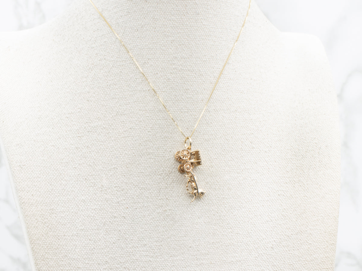 Bermuda Gold Horse and Carriage Charm