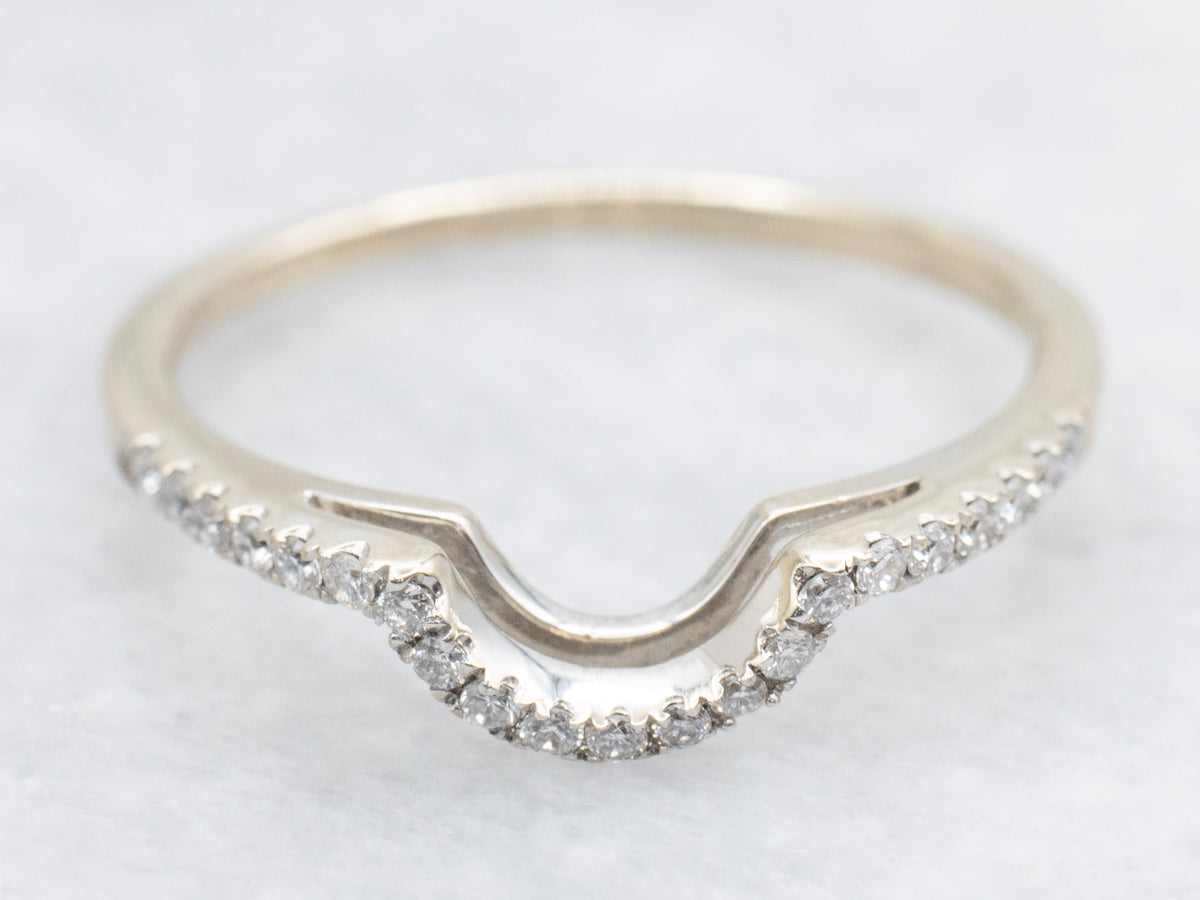 Curved Contour Diamond Band