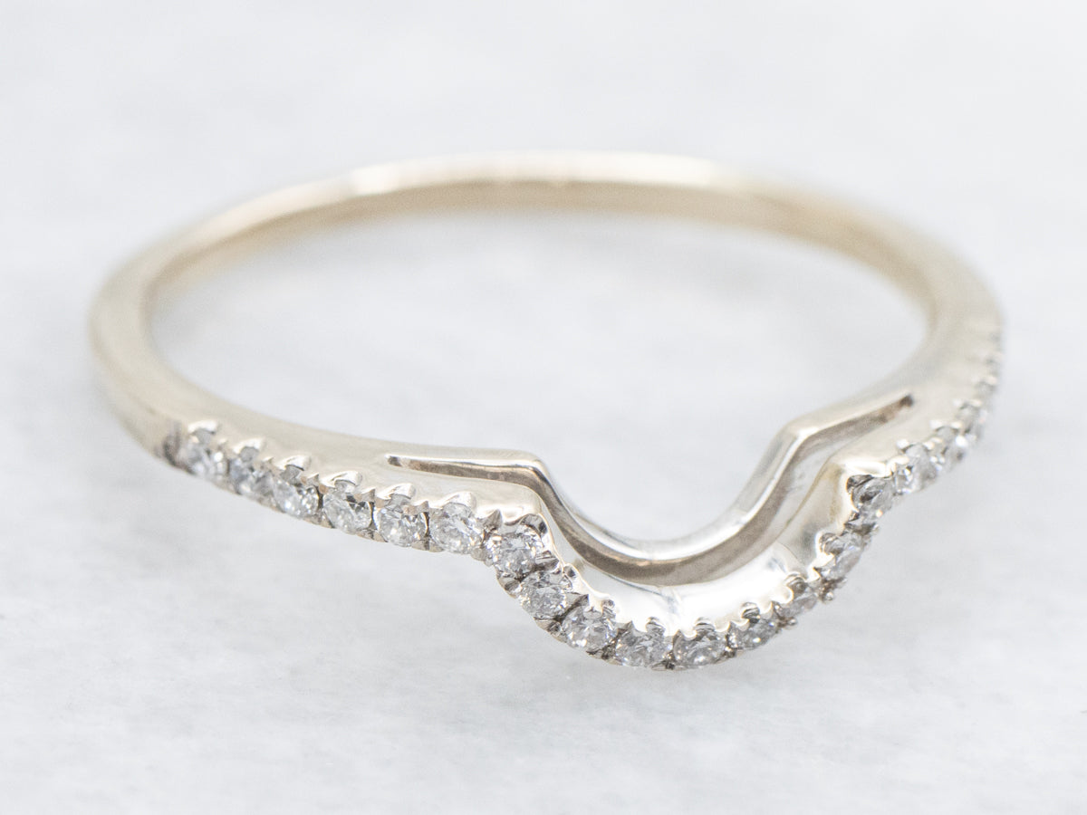 Curved Contour Diamond Band