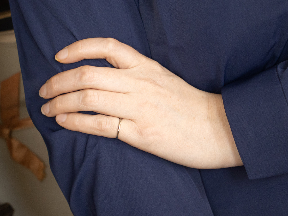 Vintage 18-Karat Gold Wheat Pattern Band