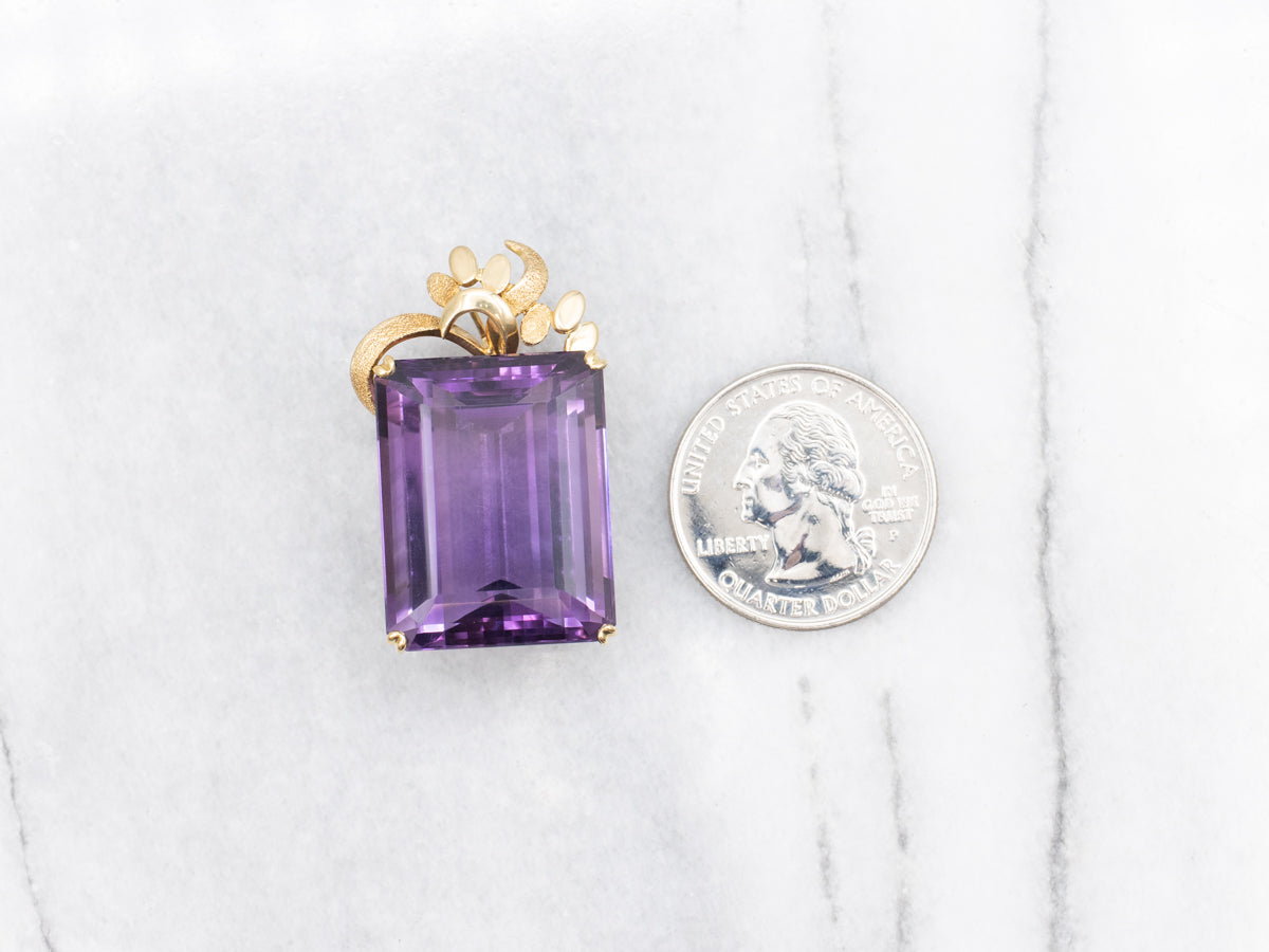 Amethyst Solitaire Cocktail Pendant