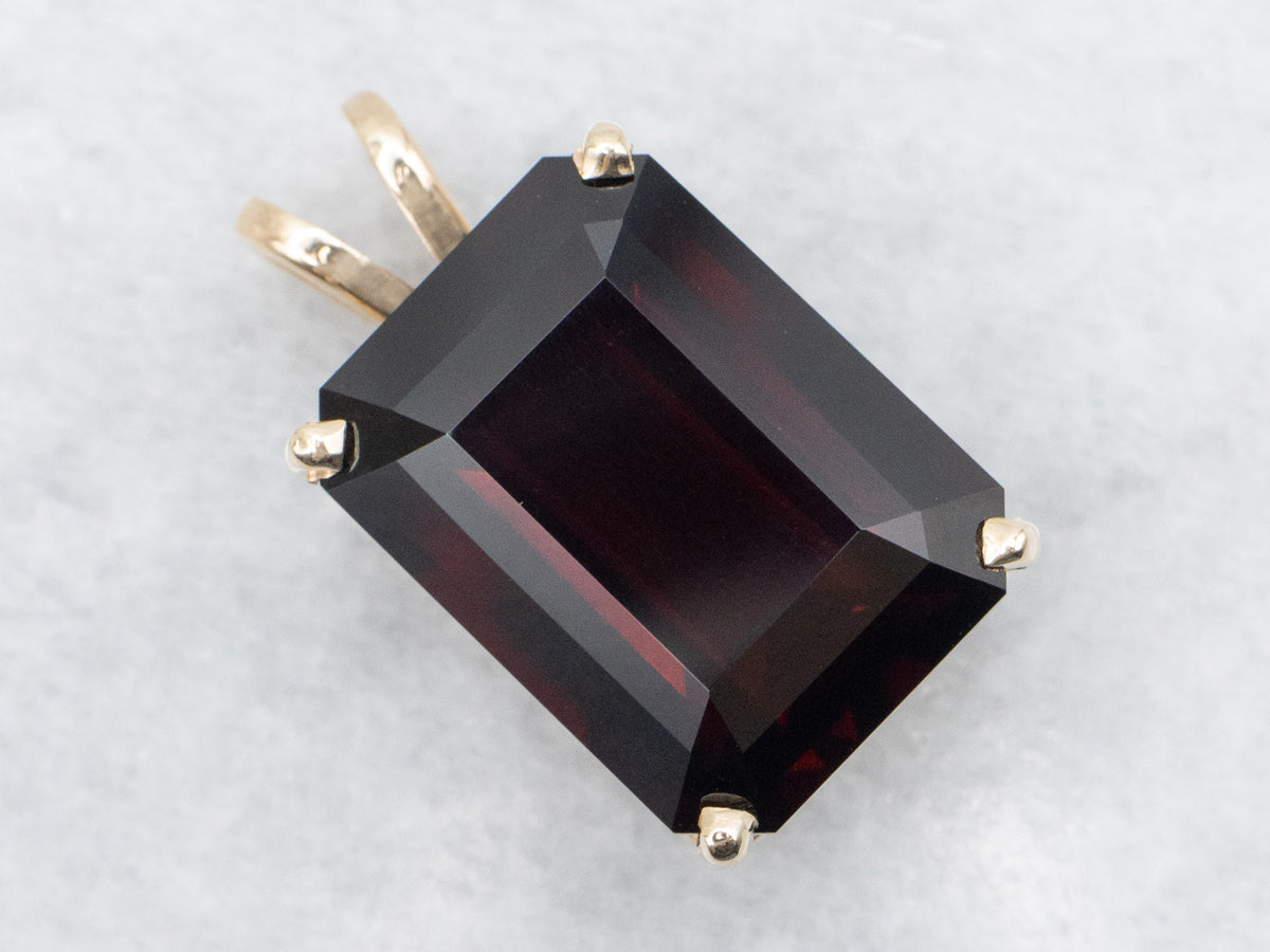 Deeply Saturated Garnet Pendant