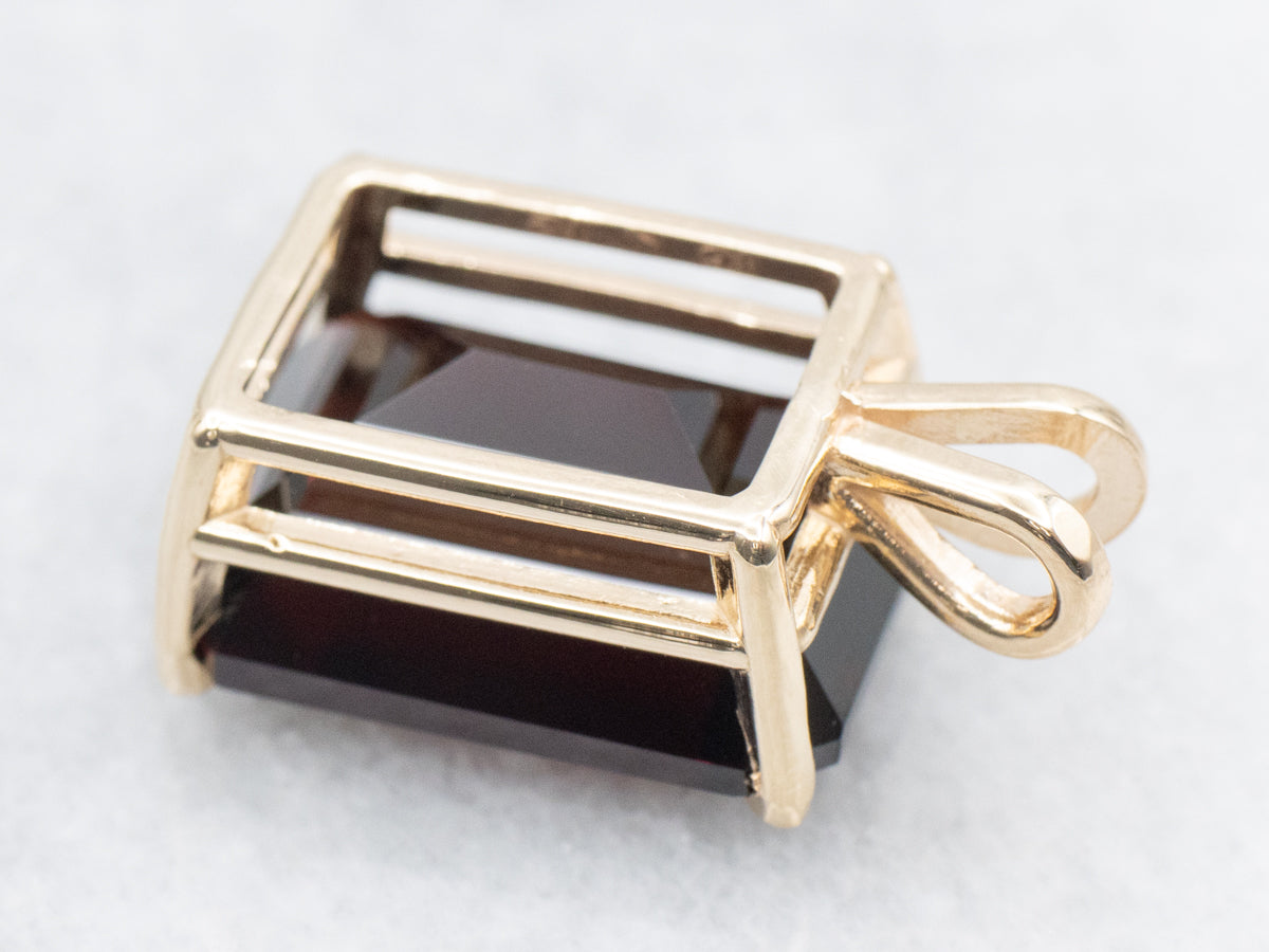 Deeply Saturated Garnet Pendant