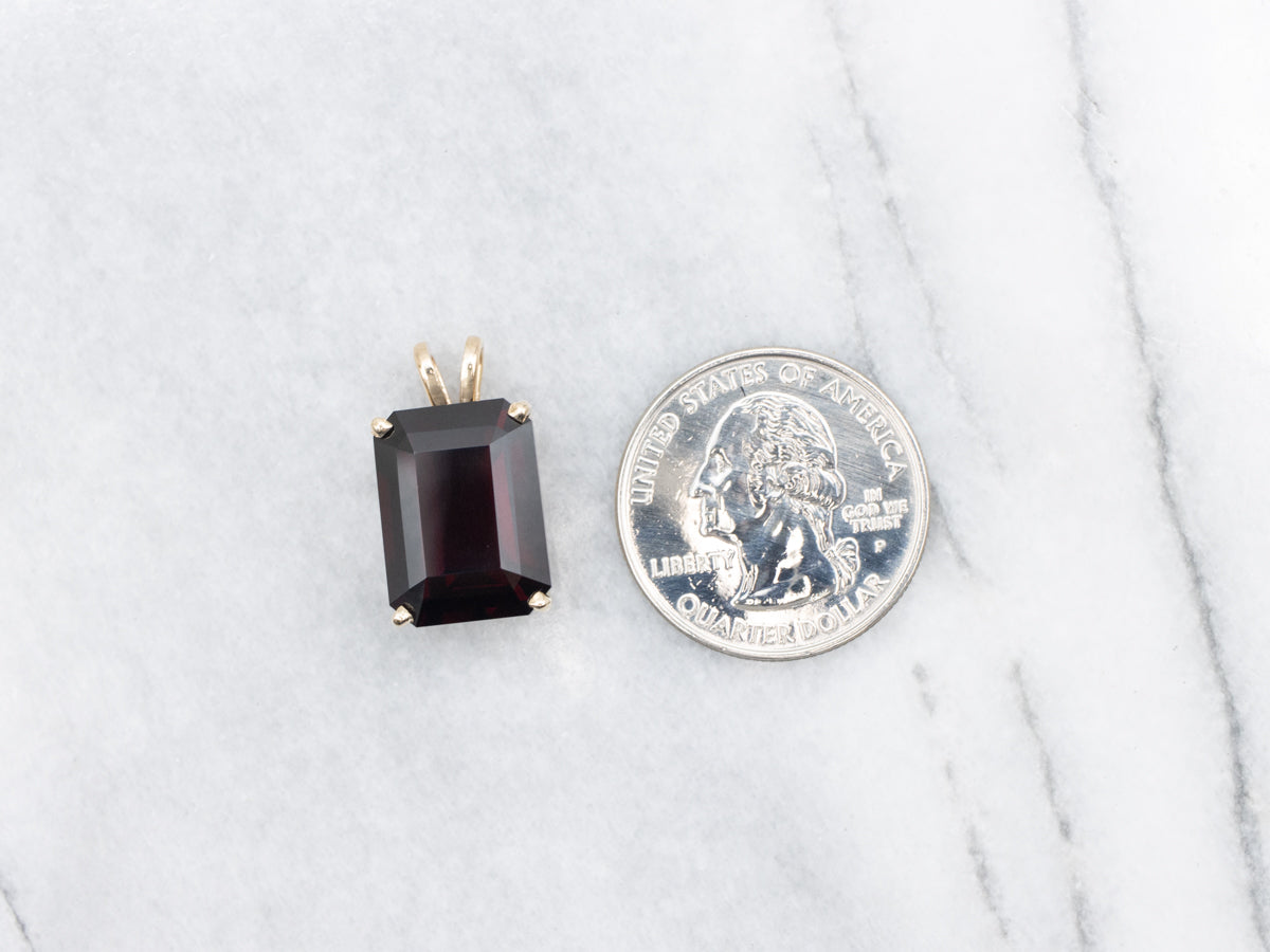 Deeply Saturated Garnet Pendant