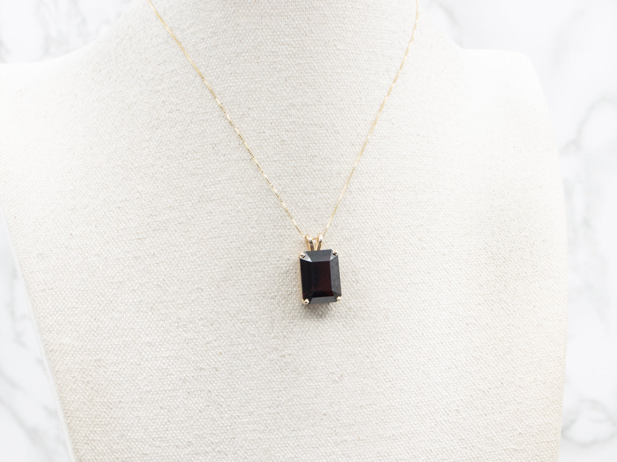 Deeply Saturated Garnet Pendant