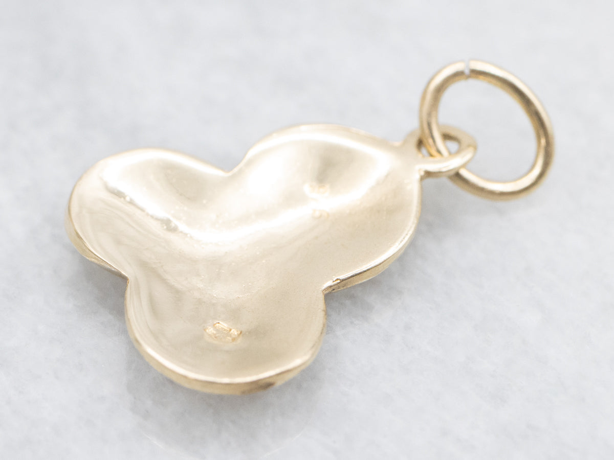 Scrolling Gold Spiral Pendant