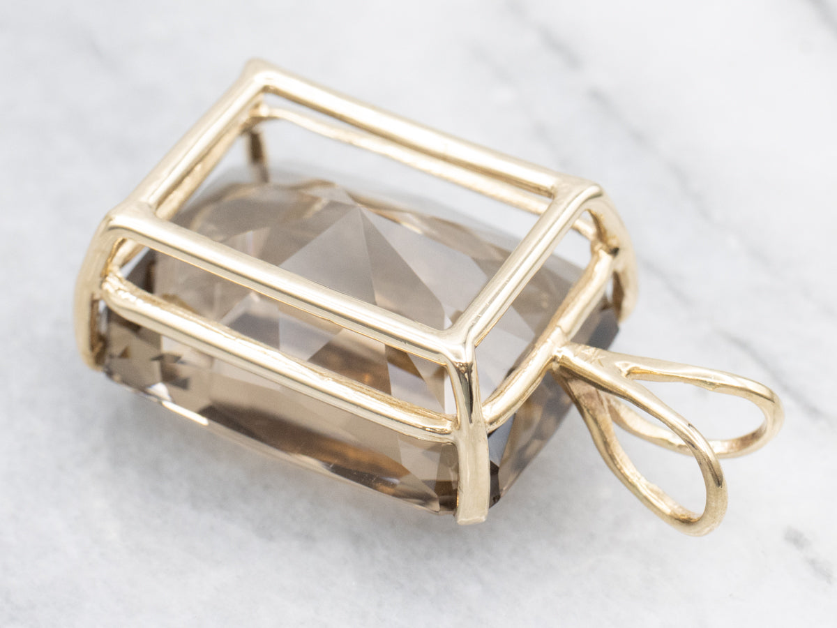 Smoky Quartz Cocktail Pendant