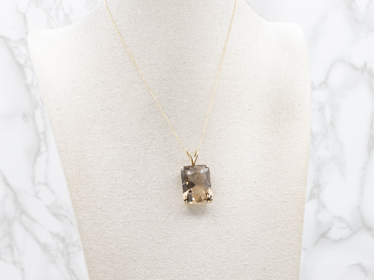Smoky Quartz Cocktail Pendant