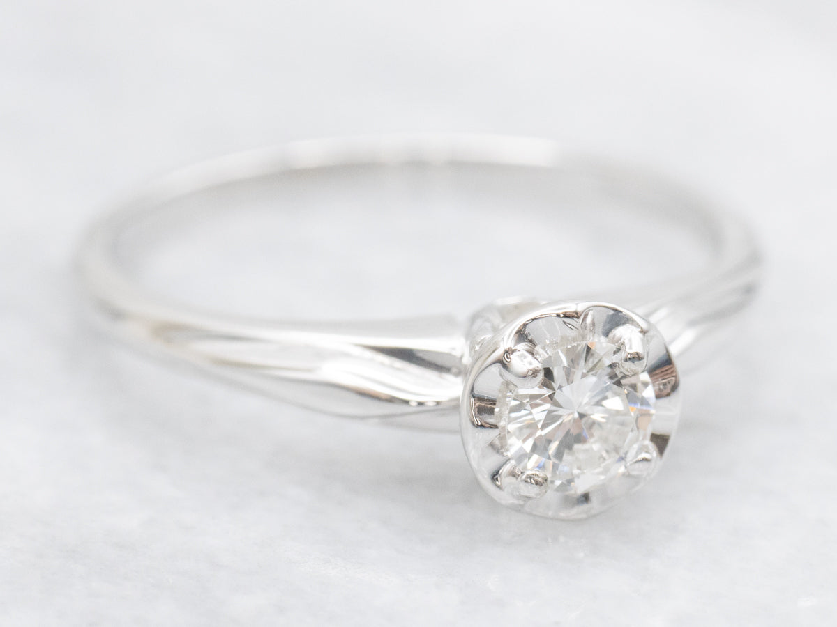 Classic Round Brilliant Diamond Solitaire Engagement Ring