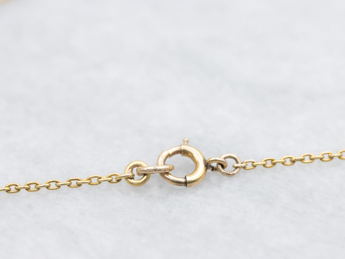 Antique Belle Époque Pearl and Diamond Floral Necklace