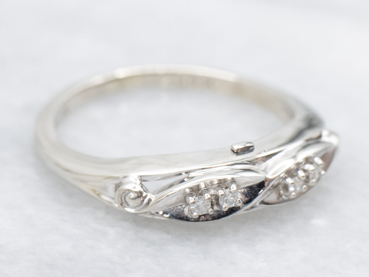 Vintage Keepsake Diamond Wedding Band