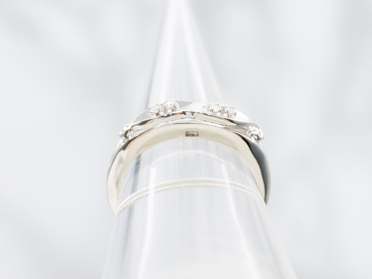 Vintage Keepsake Diamond Wedding Band