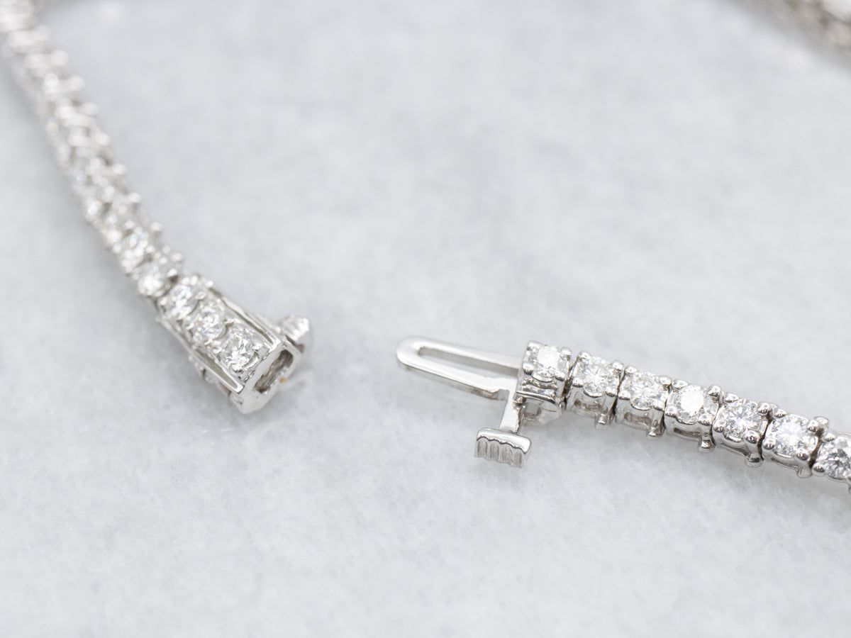 Modern Gold Diamond Tennis Bracelet