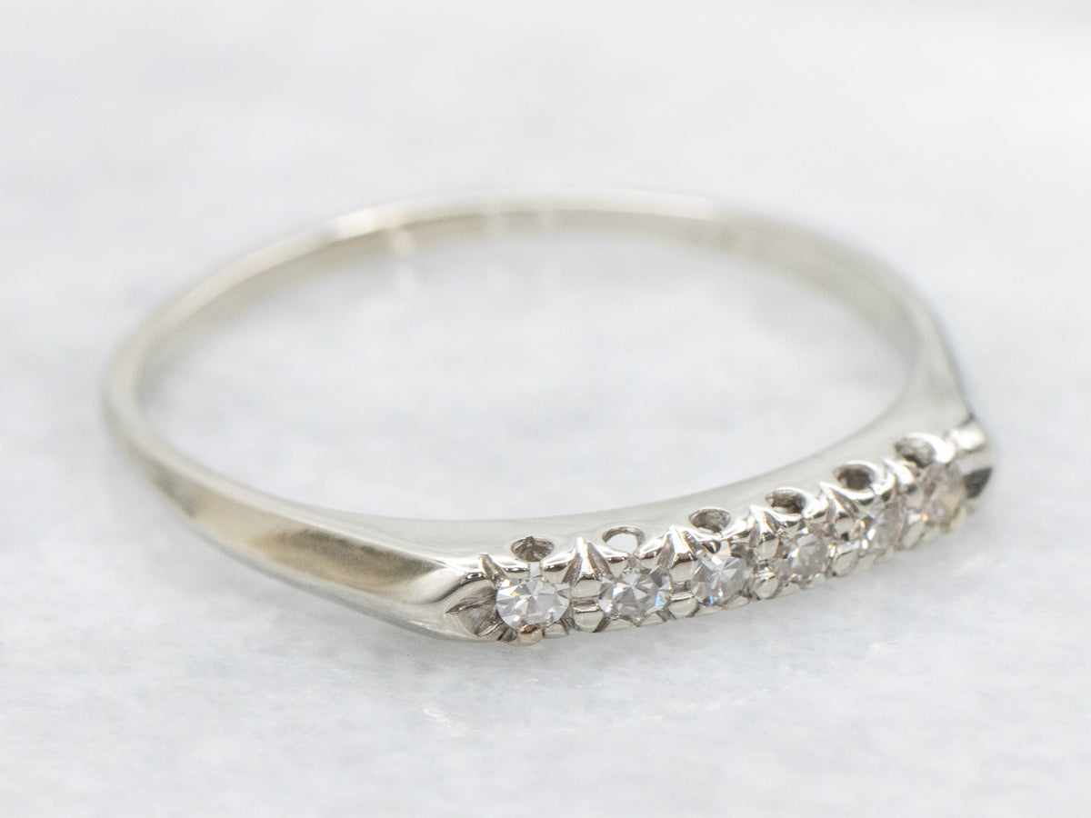 White Gold Diamond Wedding Band