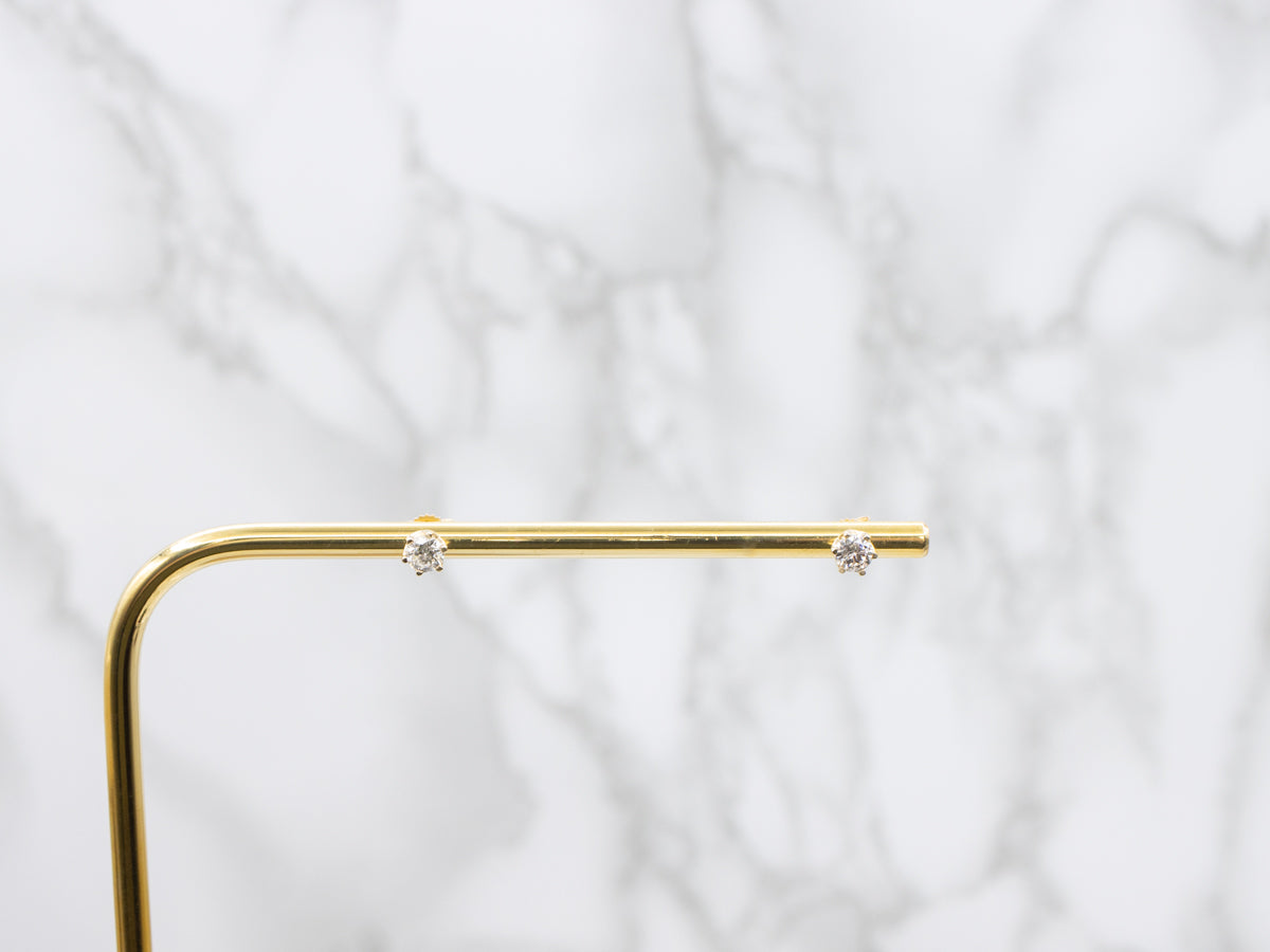 Round Brilliant Diamond Stud Earrings