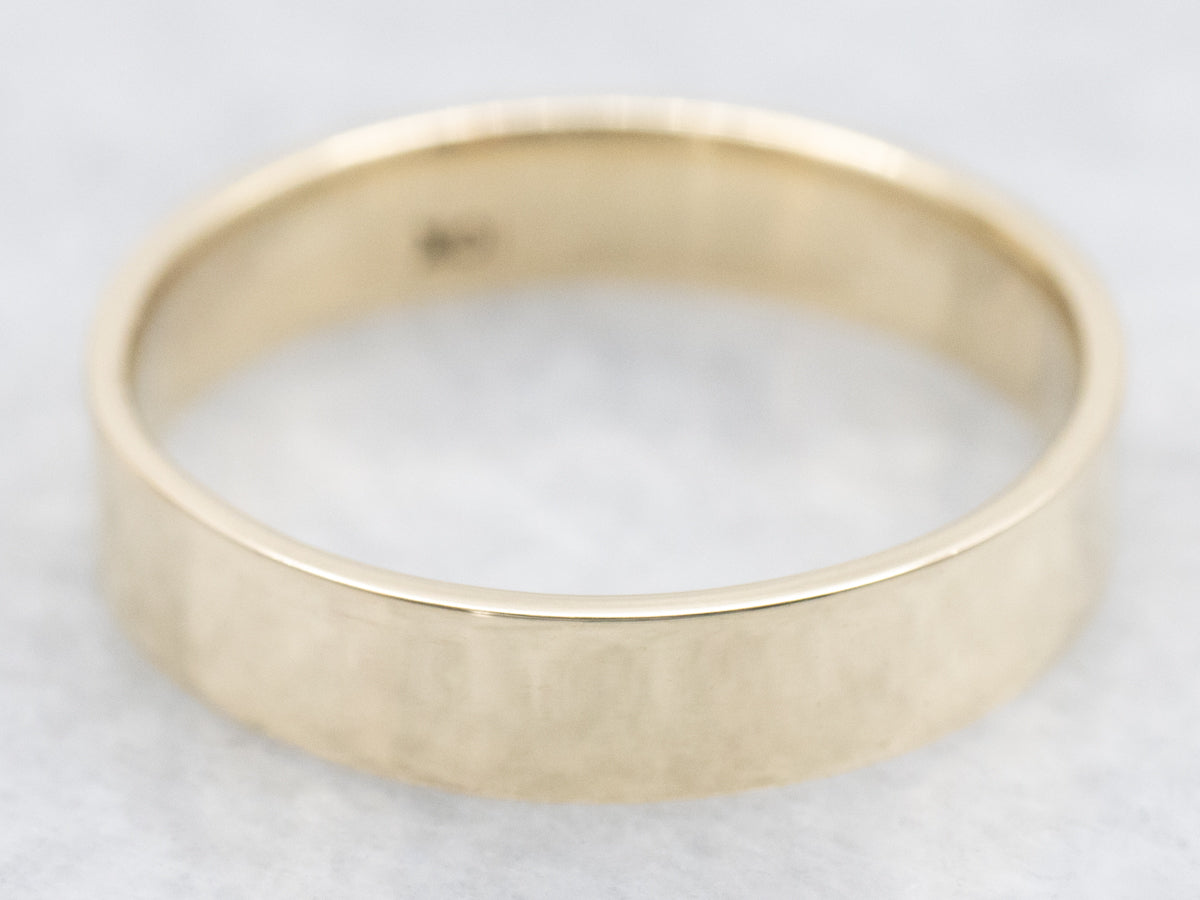 Simple Flat Gold Band
