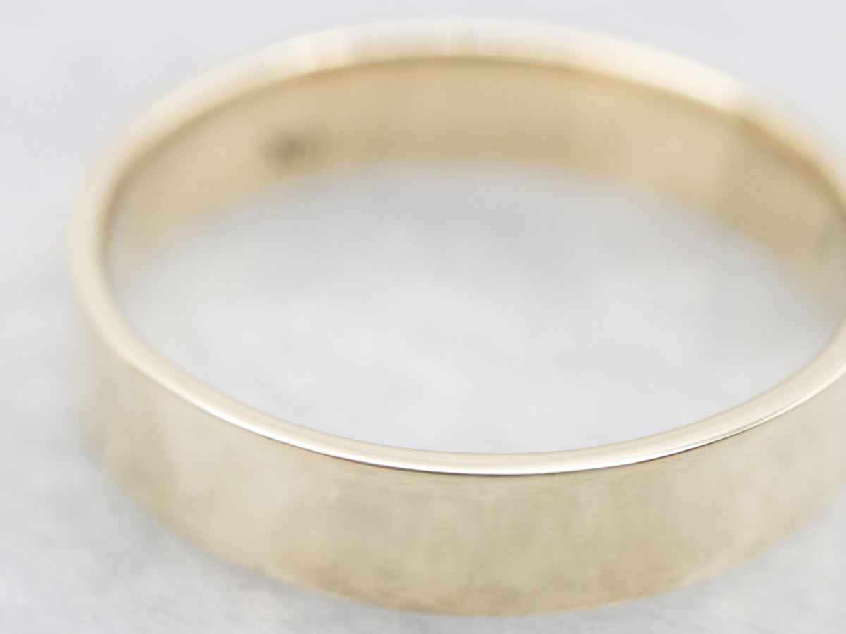 Simple Flat Gold Band