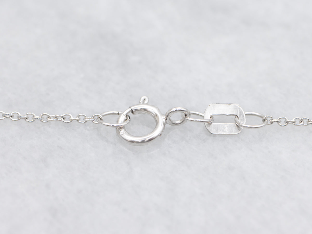 Pink Tourmaline and Diamond Halo Pendant Necklace