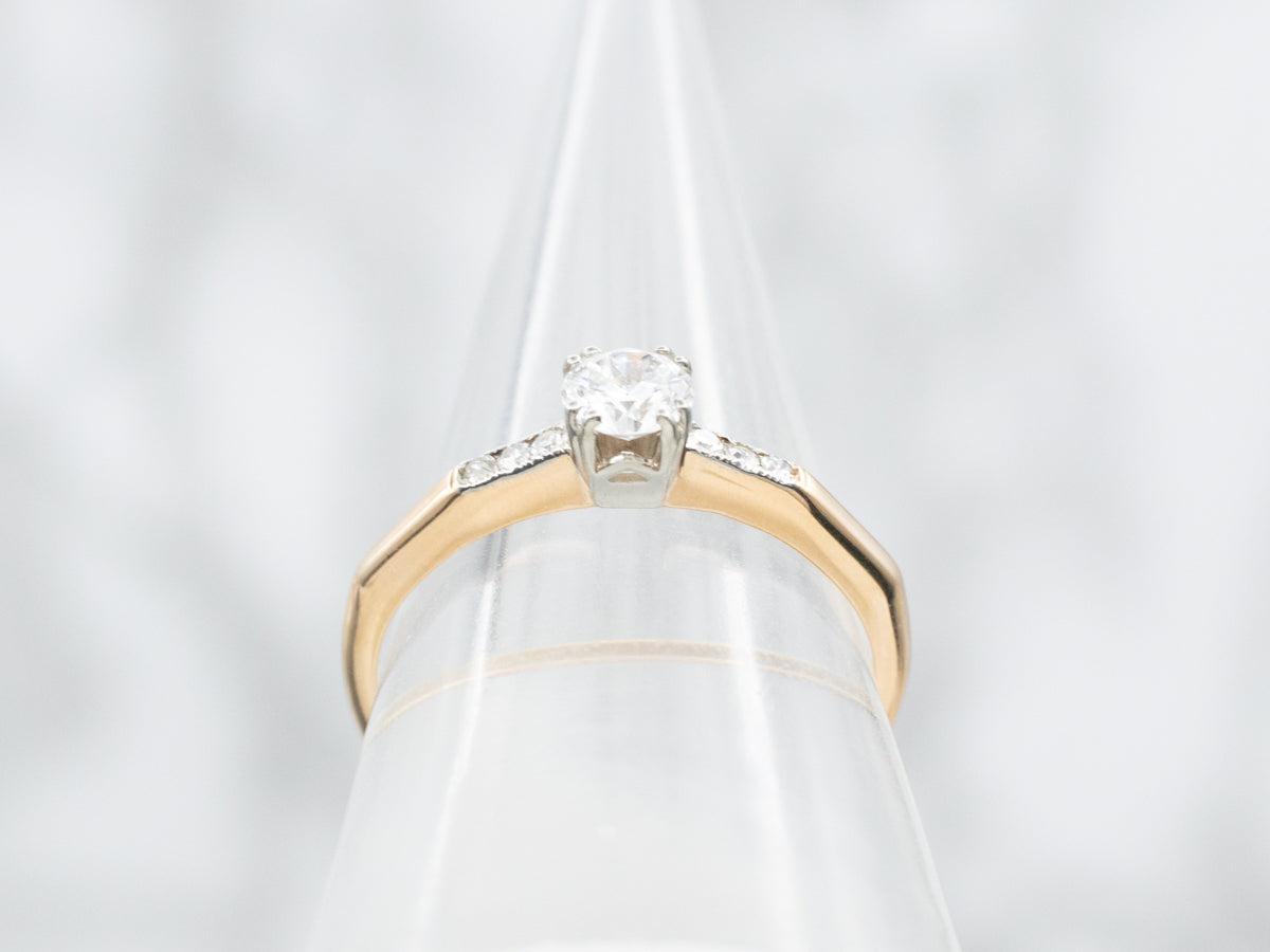 1940s European Cut Diamond Engagement Ring