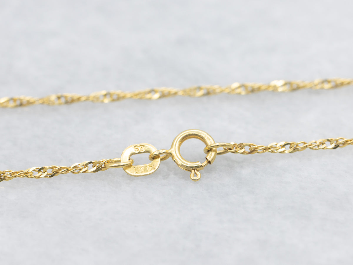 Yellow Gold Singapore Chain